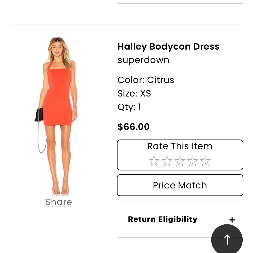 Superdown Halley Bodycon Dresses In Orange